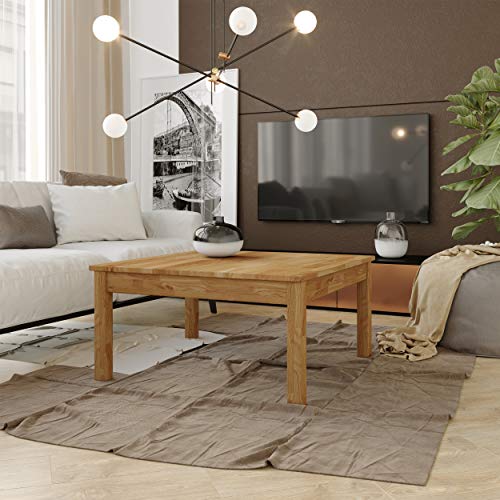 Krok Wood Couchtisch Tomas aus Massivholz (Eiche, 75 x 50 x 45 cm) von Krok Wood