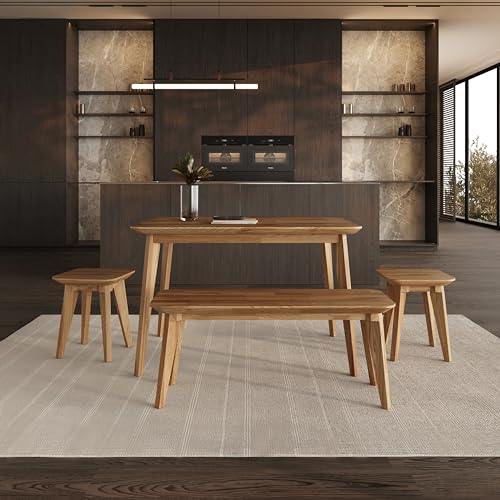 Krok Wood Esstisch Paris aus Massivholz (Eiche, 200 x 100 x 75 cm) von Krok Wood