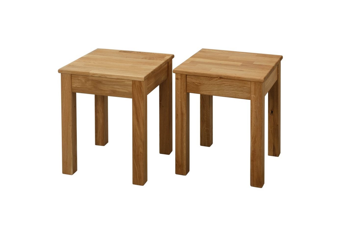 Krok Wood Hocker Krok Wood 2x Hocker Tomas aus Massivholz von Krok Wood