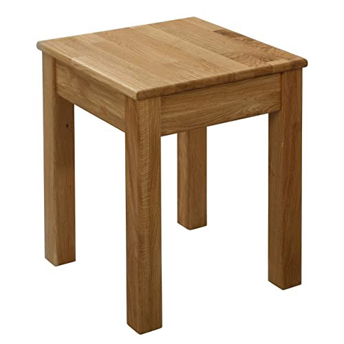 Krok Wood Hocker Tomas aus Massivholz 35x35x45 cm (Eiche, 1x ohne Eingriff) von Krok Wood
