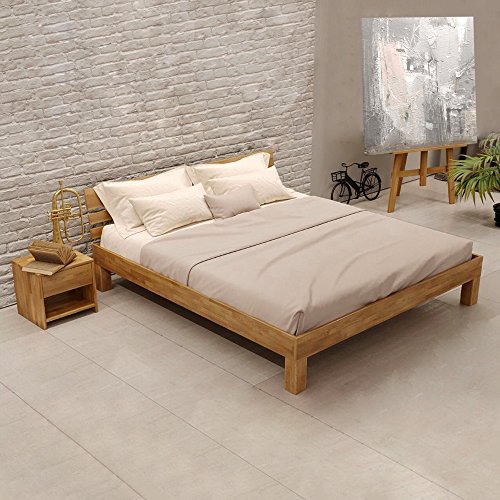 Krok Wood Massivholzbett Julia in Eiche (180 x 200 cm) von Krok Wood