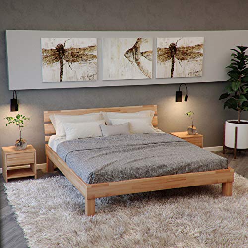 Krok Wood Massivholzbett Valetta in Buche (160 x 200 cm) von Krok Wood