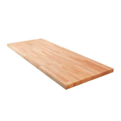 Krok Wood Massivholzplatte, Tischplatte, Arbeitsplatte aus Massivholz in Buche 2000x635x38 mm von Krok Wood