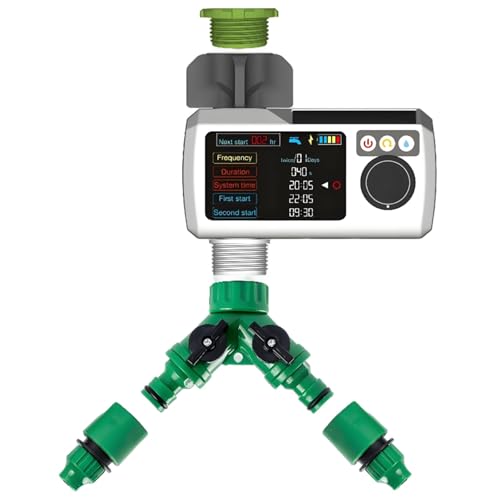 Bewässerungssteuerung, Gartenbewässerungssystem mit Regensensor, Solar-Sprinkler-Timer, solarbetrieben, wasserdichtes IP68-Design, LCD-Display, 22,5 x 15 x 15 cm Bewässerungssteuerung, Gartenbewässerungssystem mit Regensensor, Solar-Sprinkler-Timer, solarbetrieben, wasserdichtes IP68-Design, LCD-Display, 22,5 x 15 x 15 cm von Kronabelle