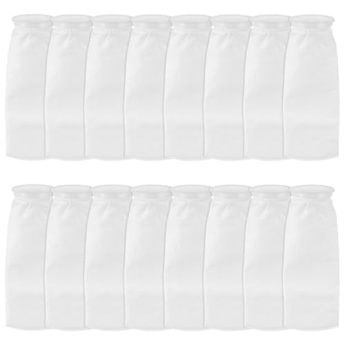 Kronabelle 16 Aquarium-Filterbeutel, 10,2 x 38,1 cm Ringfiltersocken für Süß- und Salzwasseraquarien, 200 m für Wasserklarheit von Kronabelle