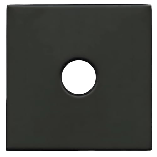 Kronabelle Duscharmflansch, 3. 5 schwarze quadratische Abdeckung, Duschflansch, Rosettenplatte, Edelstahl, Standard 1/2 Rohre passend, einfache Installation, Duschabdeckung, Wandfehler verstecken mit Kronabelle Duscharmflansch, 3. 5 schwarze quadratische Abdeckung, Duschflansch, Rosettenplatte, Edelstahl, Standard 1/2 Rohre passend, einfache Installation, Duschabdeckung, Wandfehler verstecken mit von Kronabelle