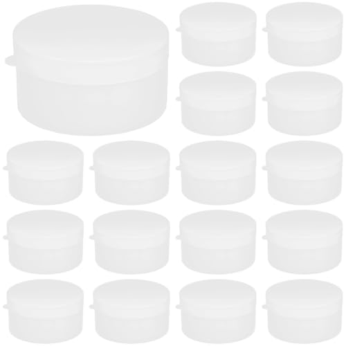 Kronabelle Runde Perlen-Organizer, 20 Stück, mit weißen Schnappdeckeln, Kunststoff-Aufbewahrungsbehälter, Mehrzweck- und tragbares Design, 6,9 x 3,8 cm Kronabelle Runde Perlen-Organizer, 20 Stück, mit weißen Schnappdeckeln, Kunststoff-Aufbewahrungsbehälter, Mehrzweck- und tragbares Design, 6,9 x 3,8 cm von Kronabelle