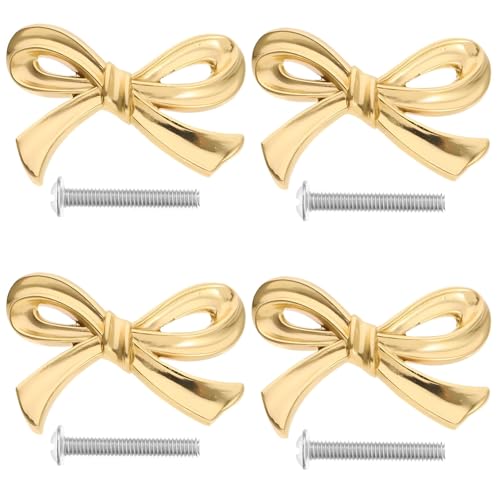 Schubladenknöpfe aus Messing, Schmetterlings-Design, goldfarbene Schleifengriffe für Kleiderschrank, Kommode, Bücherregal, Schrauben im Lieferumfang enthalten für schnelle Installation, perfekt für Schubladenknöpfe aus Messing, Schmetterlings-Design, goldfarbene Schleifengriffe für Kleiderschrank, Kommode, Bücherregal, Schrauben im Lieferumfang enthalten für schnelle Installation, perfekt für von Kronabelle