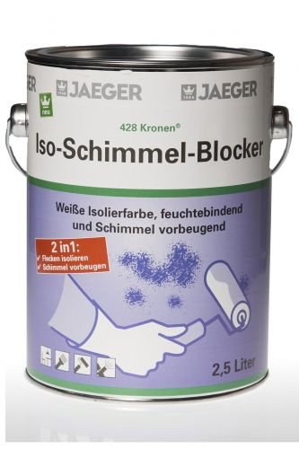Kronen Iso-Schimmel-Blocker 428 2,5Ltr - weiße Isolierfarbe von Jaeger
