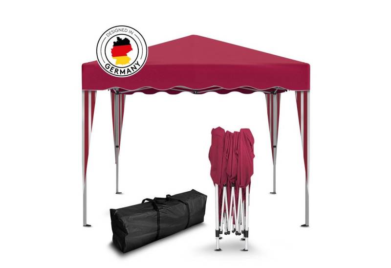 Kronenburg Faltpavillon 3x3 m wasserdicht - Gartenpavillon, Partyzelt stabil, UV-Schutz 50+, mit 0 Seitenteilen, Wetterfester Schutz, Leichter Aufbau, Inklusive Tragetasche & Zubehör von Kronenburg
