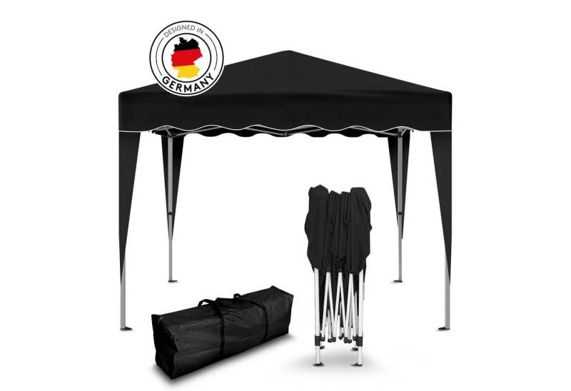 Kronenburg Faltpavillon 3x3 m wasserdicht - Gartenpavillon, Partyzelt stabil, UV-Schutz 50+, mit 0 Seitenteilen, Wetterfester Schutz, Leichter Aufbau, Inklusive Tragetasche & Zubehör von Kronenburg