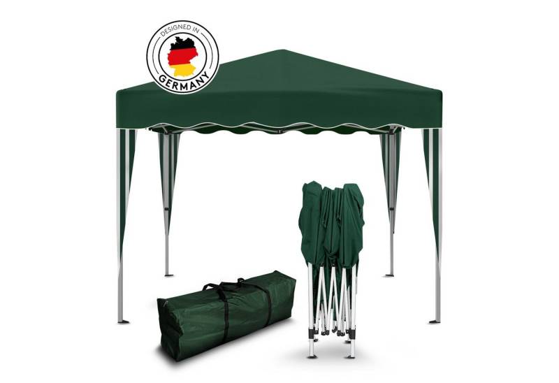 Kronenburg Faltpavillon 3x3 m wasserdicht - Gartenpavillon, Partyzelt stabil, UV-Schutz 50+, mit 0 Seitenteilen, Wetterfester Schutz, Leichter Aufbau, Inklusive Tragetasche & Zubehör von Kronenburg
