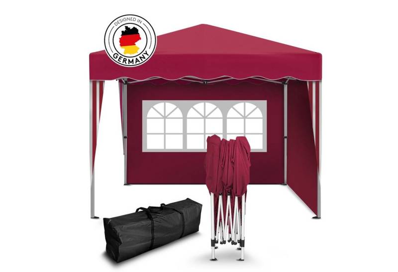 Kronenburg Faltpavillon 3x3 m wasserdicht - Gartenpavillon, Partyzelt stabil, UV-Schutz 50+, mit 2 Seitenteilen, Wetterfester Schutz, Leichter Aufbau, Inklusive Tragetasche & Zubehör Kronenburg Faltpavillon 3x3 m wasserdicht - Gartenpavillon, Partyzelt stabil, UV-Schutz 50+, mit 2 Seitenteilen, Wetterfester Schutz, Leichter Aufbau, Inklusive Tragetasche & Zubehör von Kronenburg