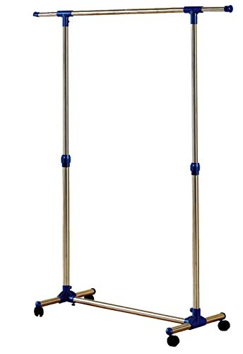 Kronenburg Kleiderständer auf Rollen, stufenlos höhenverstellbar 97 cm bis 165 cm – Garderobenständer stabil, freistehend – ausziehbare Kleiderstange von Kronenburg