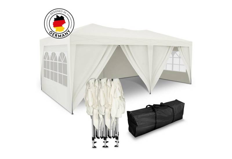 Kronenburg Partyzelt 3x6m wasserdicht - Gartenpavillon, Faltpavillon stabil, UV-Schutz 50+, mit 6 Seitenteilen Kronenburg Partyzelt 3x6m wasserdicht - Gartenpavillon, Faltpavillon stabil, UV-Schutz 50+, mit 6 Seitenteilen von Kronenburg