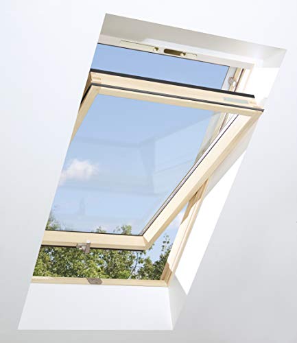 Optilight Dachfenster mit Eindeckrahmen wellig & Dauerlüftung - 55x78 FAKRO Konzern von Kronmat