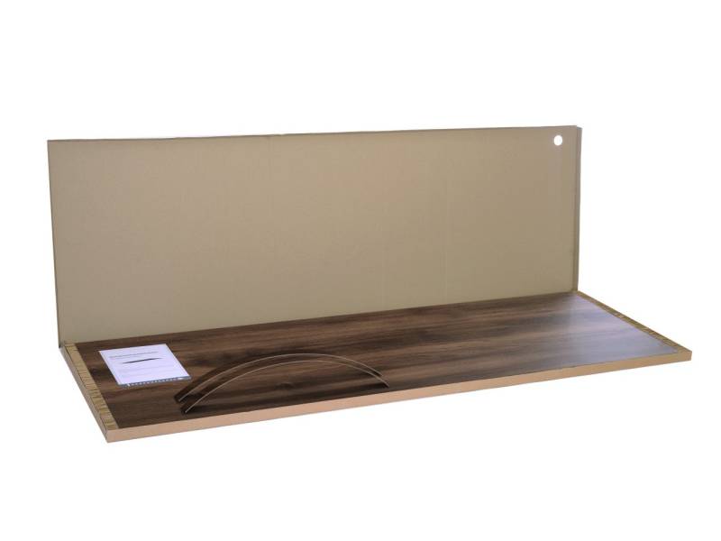 Kronoflooring Arbeitsplatte Ristretto Baroque Oak 246 x 63,5 x 3,8 cm dunkelbraun von Krono Original