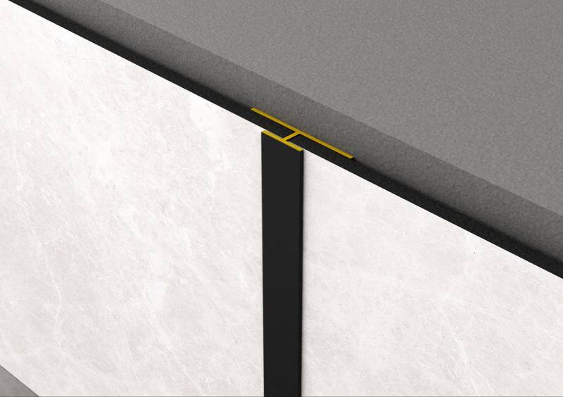 Rock the Wall T-Profil schwarz 280 x 3 x 0,69 cm von Krono Original