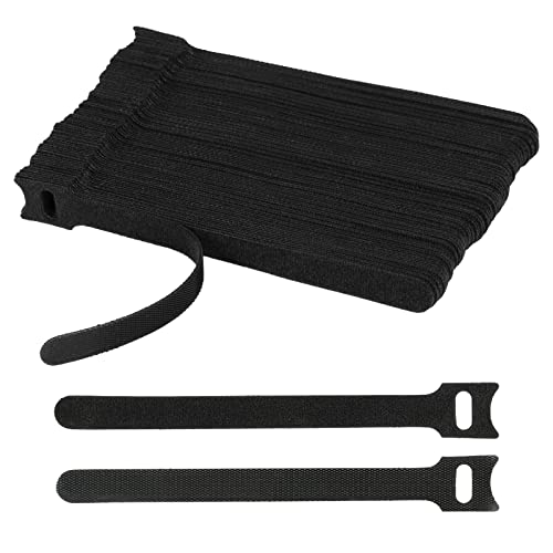 100 STÜCK SET wiederverwendbare Kabelbinder mit Klettverschluss, schwarz, selbstklebend und extra stark für optimales Kabelmanagement, verstellbare und wiederverschließbare Klettbänder 100 STÜCK SET wiederverwendbare Kabelbinder mit Klettverschluss, schwarz, selbstklebend und extra stark für optimales Kabelmanagement, verstellbare und wiederverschließbare Klettbänder von Kronwahl