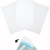 Kropp Selbstklebende Diffusorfolien Für Led Lampen, Zuschnitt 20x12 cm, Milchglasfolie Schöne Optik Und Lichtstreuung, Set Mit 3 Stück von KroppFolienGermany