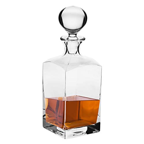 KROSNO Whisky Rum Dekanter Karaffe mit Stopper | 1000 ml | Caro Kollektion | Geschenkbox Brandyglas | Wasserflasche | perfekt für Zuhause, Restaurants und Küchenzeile | Dekanter ideal als Geschenk KROSNO Whisky Rum Dekanter Karaffe mit Stopper | 1000 ml | Caro Kollektion | Geschenkbox Brandyglas | Wasserflasche | perfekt für Zuhause, Restaurants und Küchenzeile | Dekanter ideal als Geschenk von Krosno