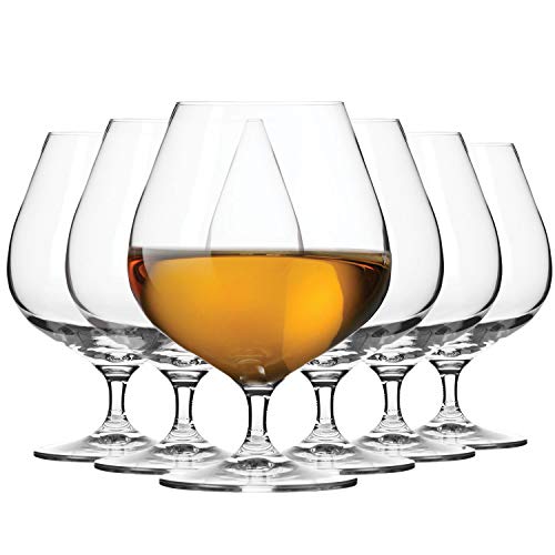 Krosno Cognac-Gläser Cognacschwenker | Set von 6 | 550 ML | Harmony Kollektion | Perfekt für Zuhause, Restaurants und Partys | Spülmaschinenfest von Krosno