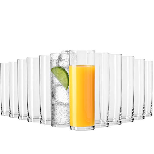 Krosno Getränke Glas Wassergläser | 12-teiliges Set | 200 ml | Pure Kollektion | Perfekt für Zuhause, Restaurants und für Partys und Veranstaltungen | Spülmaschinenfest von Krosno