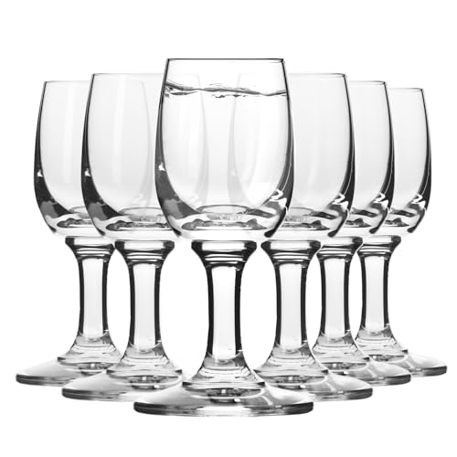 Krosno Vodka Glas | set von 6 | 6 x 35 ML| Pure Kollektion | Schnapsgläser| Perfekt für Zuhause, Restaurants und für Partys und Veranstaltungen | Modern | Spülmaschinenfest von Krosno