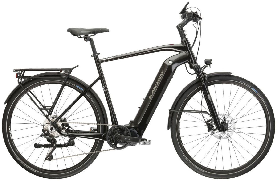 Kross E-Bike Trekkingrad E-Trekkingrad Trans Hybrid 6.0 28 Zoll schwarz, 10 Gang Shimano DEORE XT T8000 Schaltwerk, Kettenschaltung, Mittelmotor, 630 Wh Kross E-Bike Trekkingrad E-Trekkingrad Trans Hybrid 6.0 28 Zoll schwarz, 10 Gang Shimano DEORE XT T8000 Schaltwerk, Kettenschaltung, Mittelmotor, 630 Wh von Kross