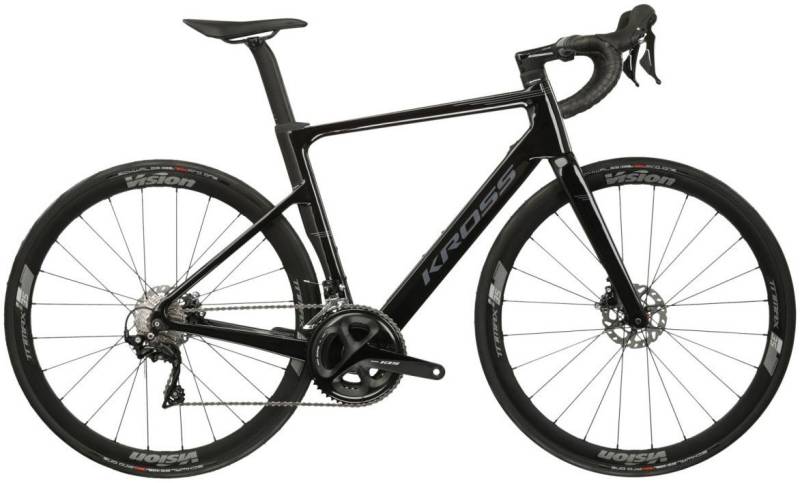 Kross Rennrad Rennrad Vento DSC 8.0 schwarz 22 Gänge, 22 Gang Shimano 105 R7000 Schaltwerk, Kettenschaltung von Kross
