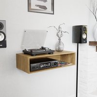 White Oak Stereo Konsolentisch, Mid-Century Stil von KrovelFurnitureCo