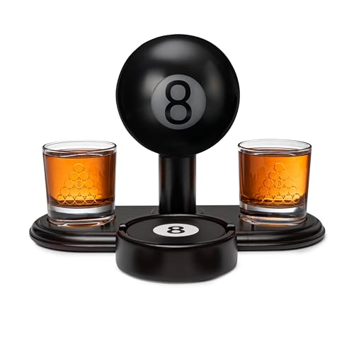 8 Ball Whiskey Decanter Set for Men with Whiskey Glass Set of 2. Liquor Decanter, Whiskey Gift Set, Gift for Men. Alcohol Pool Billiard Decanter Set 8 Ball Whiskey Decanter Set for Men with Whiskey Glass Set of 2. Liquor Decanter, Whiskey Gift Set, Gift for Men. Alcohol Pool Billiard Decanter Set von Krown Kitchen