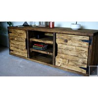 Großes Sideboard | Retro Rustikales Bauernhaus Buffet Krud-72 V2 von KrudFurniture