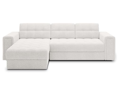 Krudox BLEN Ecksofa 260x82x150 cm - Schlafsofa mit Bettkasten - Couch mit Stauraum - Sofa mit Schlaffunktion 212x124 cm - Universelle Seitenauswahl - Stoff Royal 01 Krudox BLEN Ecksofa 260x82x150 cm - Schlafsofa mit Bettkasten - Couch mit Stauraum - Sofa mit Schlaffunktion 212x124 cm - Universelle Seitenauswahl - Stoff Royal 01 von Krudox