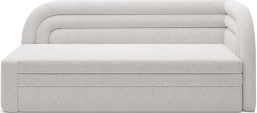 Krudox FAB 3 Sitzer Ausziehbar Sofa 223x80x86 cm - Schlafsofa mit Bettkasten - Couch mit Stauraum - Sofa mit Schlaffunktion 135x199 cm - Ausklappbar Schlafsofa - Stoff Royal 01 - RECHTS Krudox FAB 3 Sitzer Ausziehbar Sofa 223x80x86 cm - Schlafsofa mit Bettkasten - Couch mit Stauraum - Sofa mit Schlaffunktion 135x199 cm - Ausklappbar Schlafsofa - Stoff Royal 01 - RECHTS von Krudox