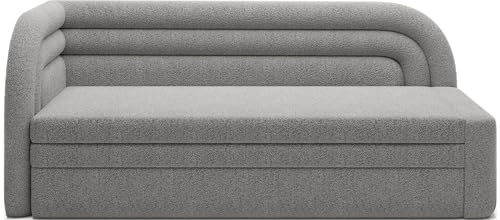 Krudox FAB 3 Sitzer Ausziehbar Sofa 223x80x86 cm - Schlafsofa mit Bettkasten - Couch mit Stauraum - Sofa mit Schlaffunktion 135x199 cm - Ausklappbar Schlafsofa - Stoff Royal 04 - Links von Krudox