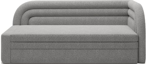 Krudox FAB 3 Sitzer Ausziehbar Sofa 223x80x86 cm - Schlafsofa mit Bettkasten - Couch mit Stauraum - Sofa mit Schlaffunktion 135x199 cm - Ausklappbar Schlafsofa - Stoff Royal 04 - RECHTS von Krudox