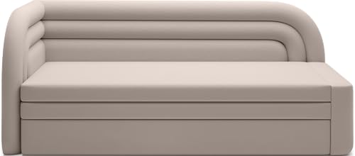 Krudox FAB 3 Sitzer Ausziehbar Sofa 223x80x86 cm - Schlafsofa mit Bettkasten - Couch mit Stauraum - Sofa mit Schlaffunktion 135x199 cm - Ausklappbar Schlafsofa - Stoff Sola 18 - Links von Krudox