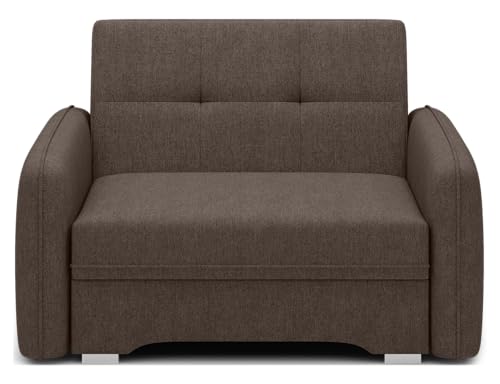 Krudox LAI 1 Sitzer Ausziehbar Sofa 102x84x109 cm - Schlafsofa mit Bettkasten - Couch mit Stauraum - Sofa mit Schlaffunktion - Ausklappbar Schlafsofa - Stoff Poco 22 von Krudox