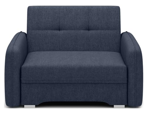 Krudox LAI 1 Sitzer Ausziehbar Sofa 102x84x109 cm - Schlafsofa mit Bettkasten - Couch mit Stauraum - Sofa mit Schlaffunktion - Ausklappbar Schlafsofa - Stoff Poco 40 von Krudox