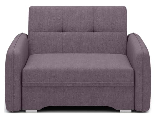 Krudox LAI 1 Sitzer Ausziehbar Sofa 102x84x109 cm - Schlafsofa mit Bettkasten - Couch mit Stauraum - Sofa mit Schlaffunktion - Ausklappbar Schlafsofa - Stoff Poco 41 von Krudox