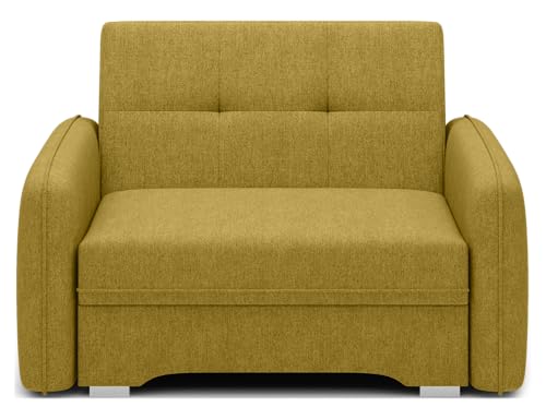 Krudox LAI 1 Sitzer Ausziehbar Sofa 102x84x109 cm - Schlafsofa mit Bettkasten - Couch mit Stauraum - Sofa mit Schlaffunktion - Ausklappbar Schlafsofa - Stoff Poco 50 von Krudox