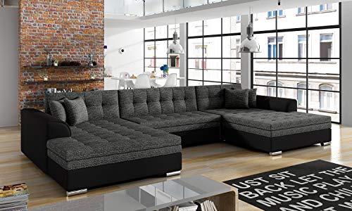 Krudox VEN Ecksofa U-Form 359x78x165 cm - Schlafsofa mit Bettkasten - Couch mit Stauraum - Sofa mit Schlaffunktion 300x129 cm - Stoff Berlin 02/Soft 11 Krudox VEN Ecksofa U-Form 359x78x165 cm - Schlafsofa mit Bettkasten - Couch mit Stauraum - Sofa mit Schlaffunktion 300x129 cm - Stoff Berlin 02/Soft 11 von Krudox