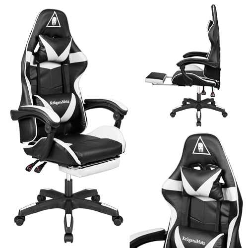 Krüger&Matz Gaming Stuhl GX-150 KM0790-BW, Schwarz-Weiß Krüger&Matz Gaming Stuhl GX-150 KM0790-BW, Schwarz-Weiß von Krüger&Matz