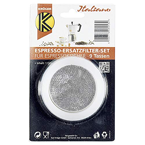 Karl Krüger 506S 1 Filter u. 3 Dichtr. f. Espressok 9 T, Silikon, Weiß Karl Krüger 506S 1 Filter u. 3 Dichtr. f. Espressok 9 T, Silikon, Weiß von KRÜGER