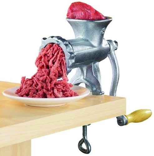 Karl Krüger Fleischwolf, Gusseisen, Aluminium, Größe 5, Grauguss von KRÜGER