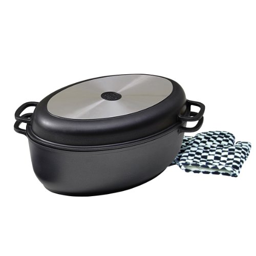 Krüger 23040 Multi-Bräter Aluguss mit Grilldeckel, 38 cm von KRÜGER