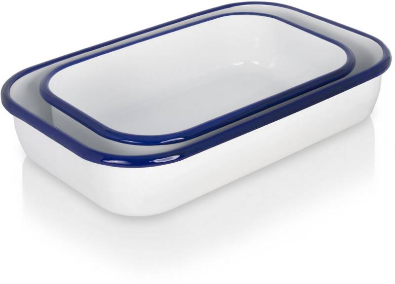 Krüger Auflaufform Husum, Emaille, (2-St), (26+32 cm) von Krüger