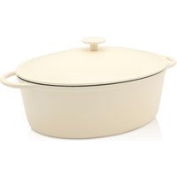 Krüger Bräter "Eisenguss Gansbräter mit Deckel SAVANNA, 34 x 27 x 12,5 cm" 1 Stk. tlg. Gusseisen von Krüger