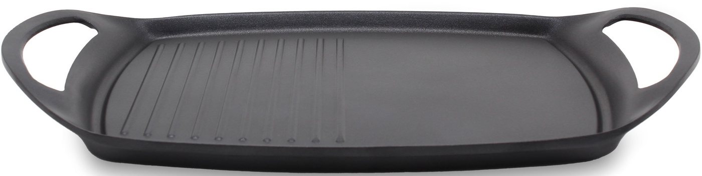 Krüger Grillplatte Delta (1-St), aus Aluminiumguss, für Induktions-Kochfelder geeignet, 47 x 29 cm von Krüger